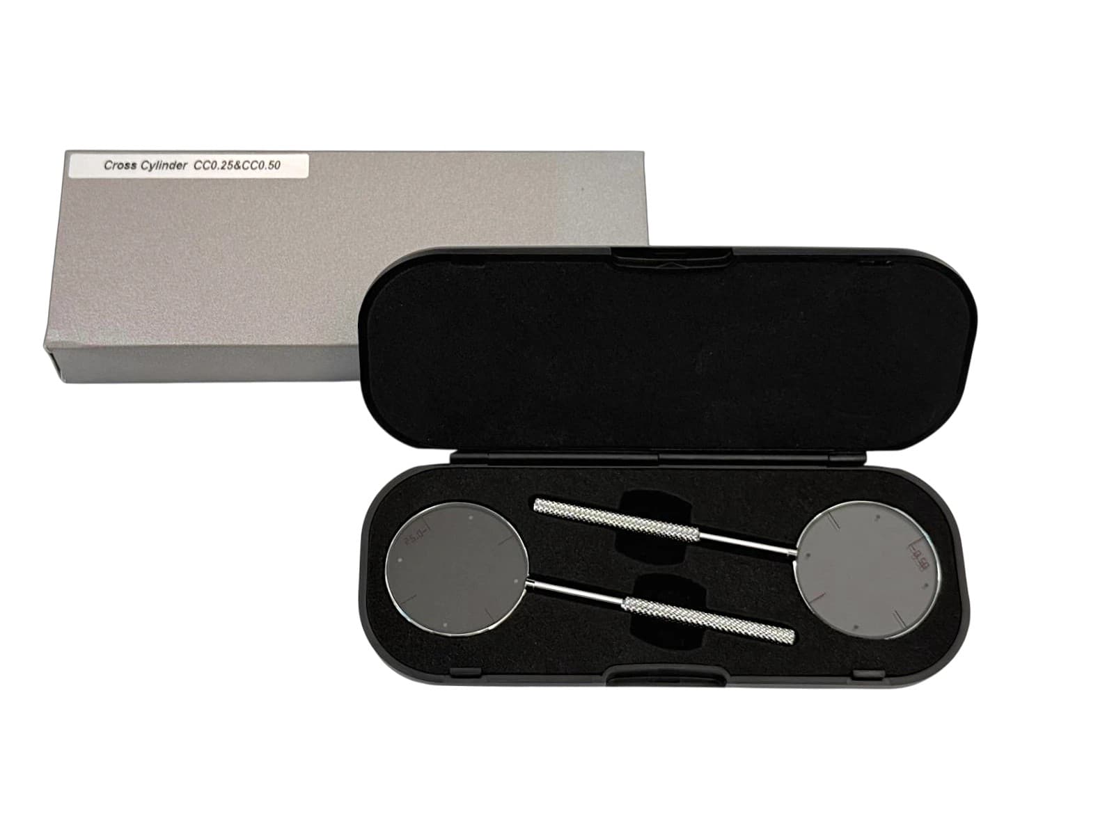 Cylinder krzyżowy: zestaw +/-0,25 dpt. i +/-0,50 dpt. TIANNUO